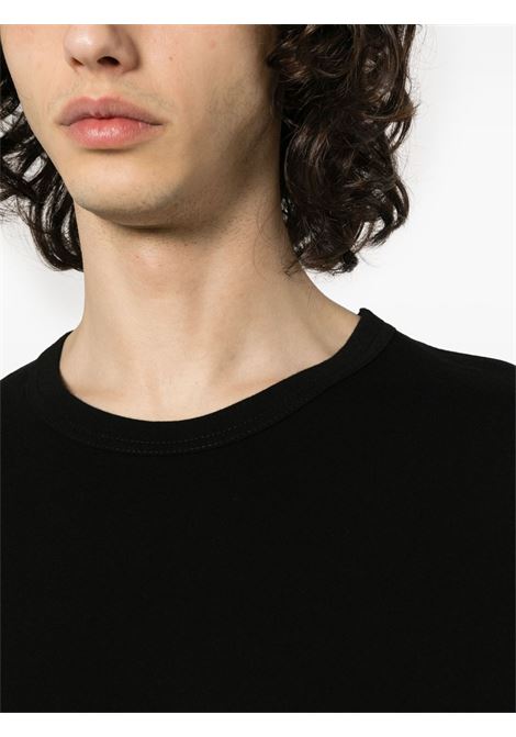 T-shirt girocollo in nero Yohji Yamamoto -  uomo Yohji Yamamoto | HPT020704